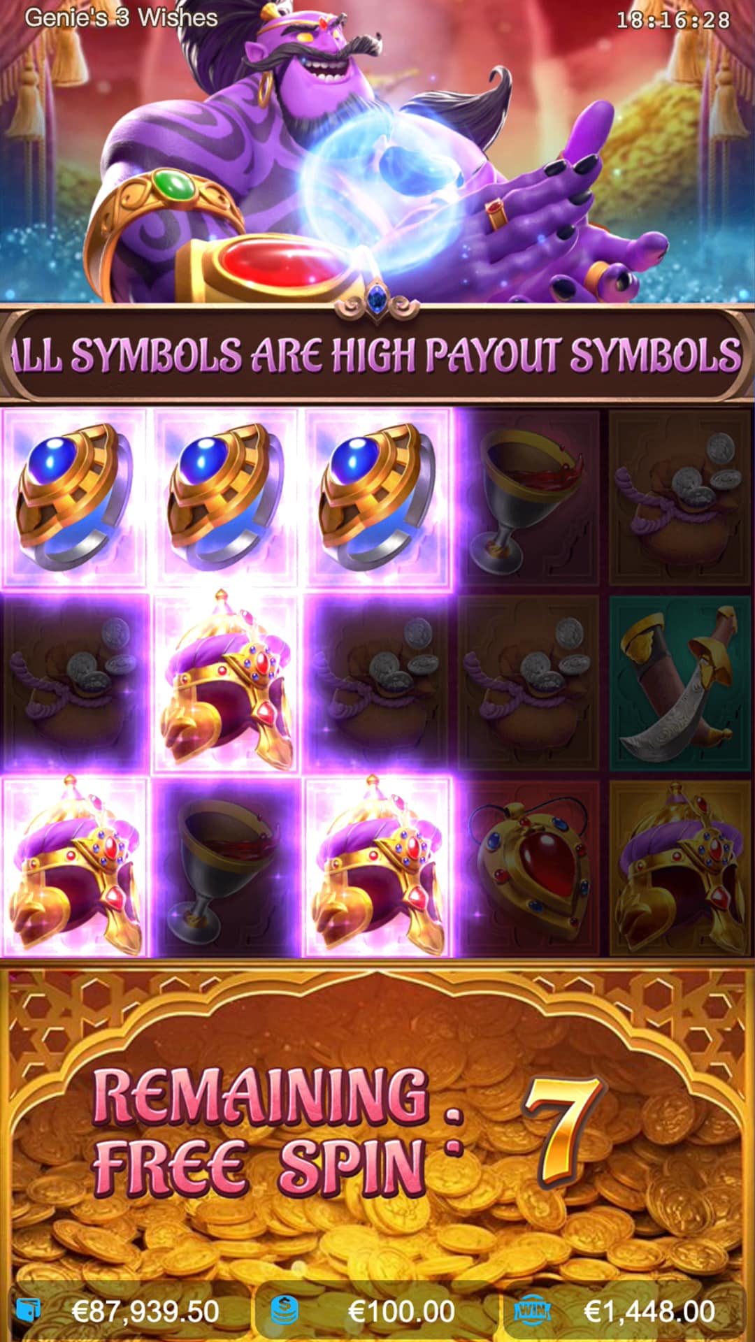 pg genie 3 wishes 12 free spins high payout symbols en 1